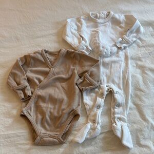 L’ovedbaby Set in Cream and Tan